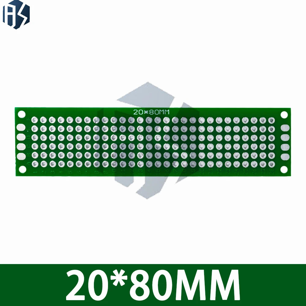 Multi-size Double Sided Copper FR4 PCB Board Solderable Fiberglass Zpaxo
