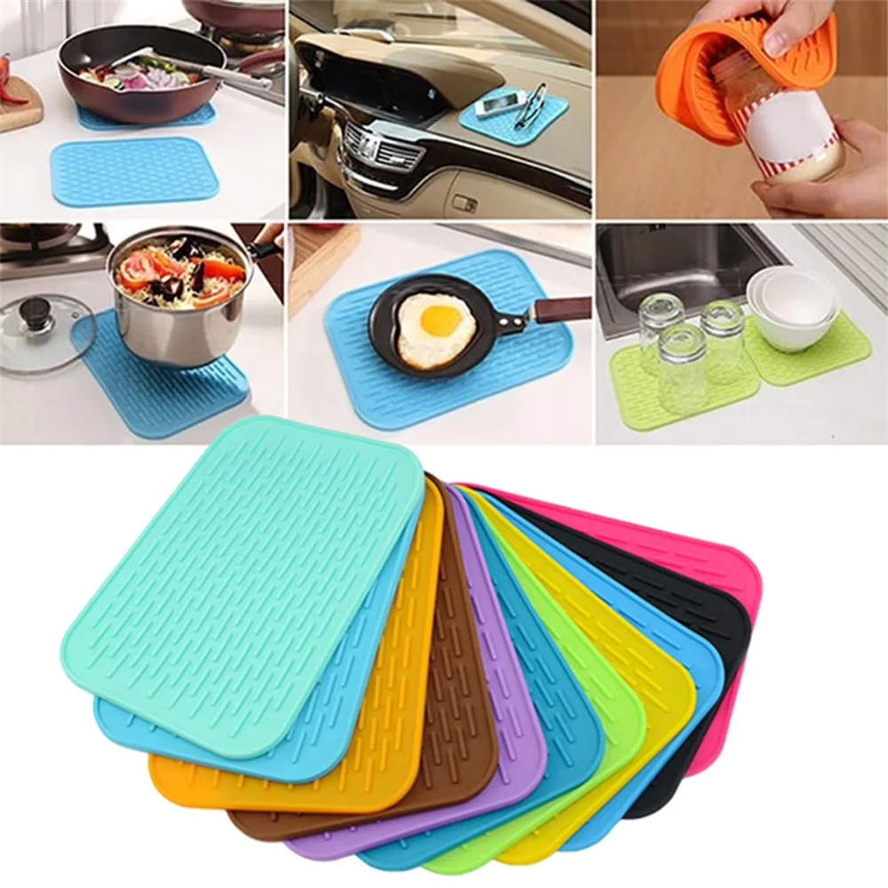 Silicone Trivet Mat Hot Pot Holder Driying Mat for Hot Dishes, Hot Pots and Hot Pan, Non Slip Heat Resistant Hot Pads for Table Zpaxo