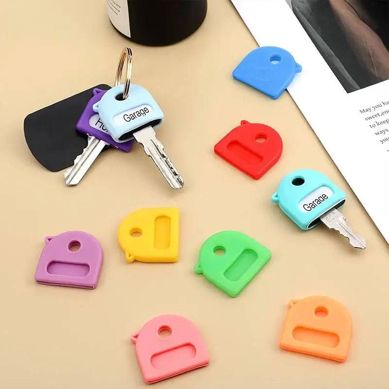 20-Pack Silicone Key Caps – Colorful Key Identifier Covers