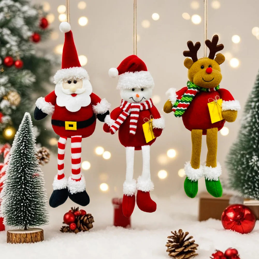 Santa Snowman Reindeer Christmas Tree Pendant Ornament Christmas Tree Ornament Zpaxo