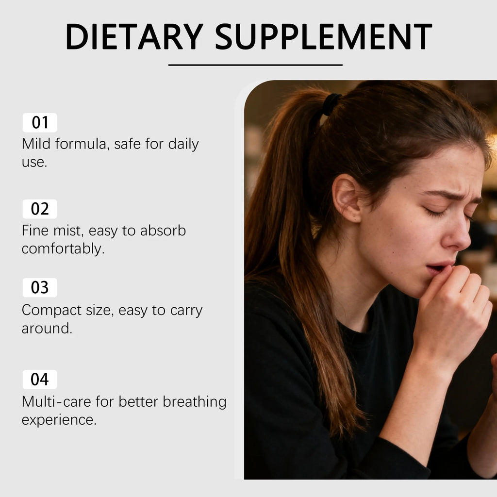 Organic Herbal Lung Cleansing Spray | Mucus & Throat Relief Herbal Throat Spray Zpaxo