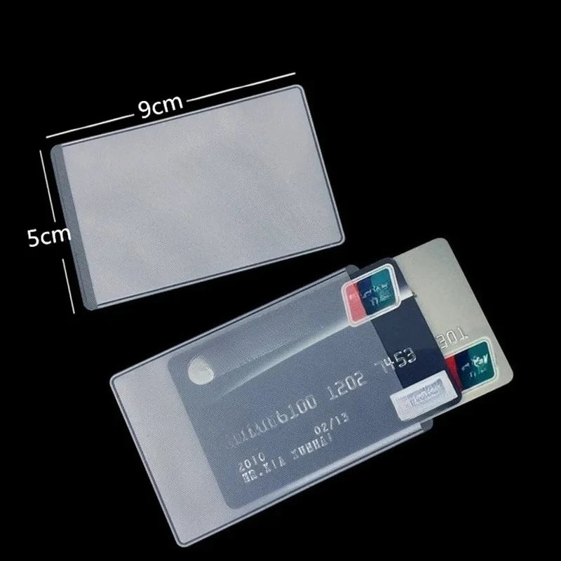 Waterproof Transparent Card Holders Plastic ID Case Passport Covers