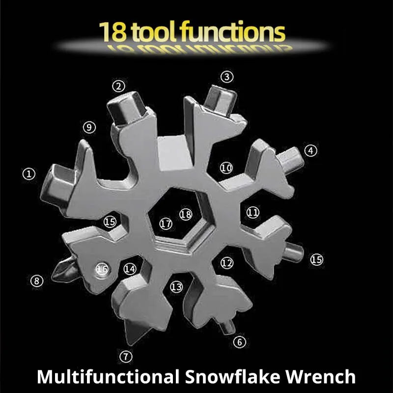 Multifunctional Snowflake Wrench Tool Steel Octagonal Hexagon Zpaxo