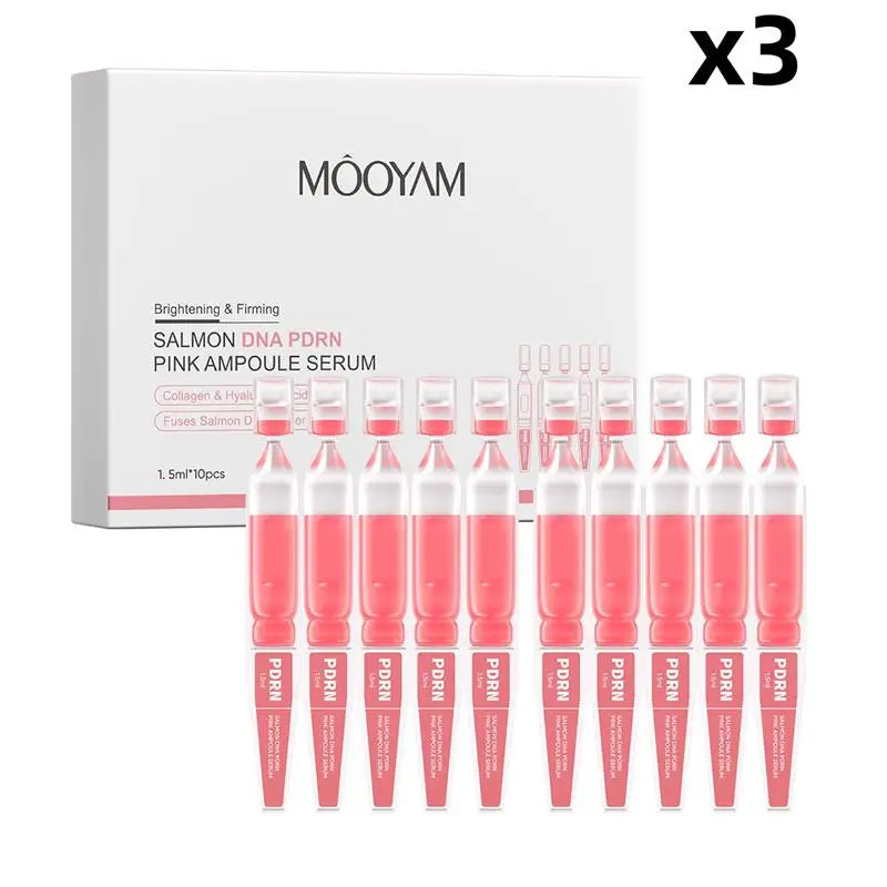 PDRN Salmon Pink Face Serum – Hydrating & Repairing Essence Face Serum Essence Zpaxo 3pcs