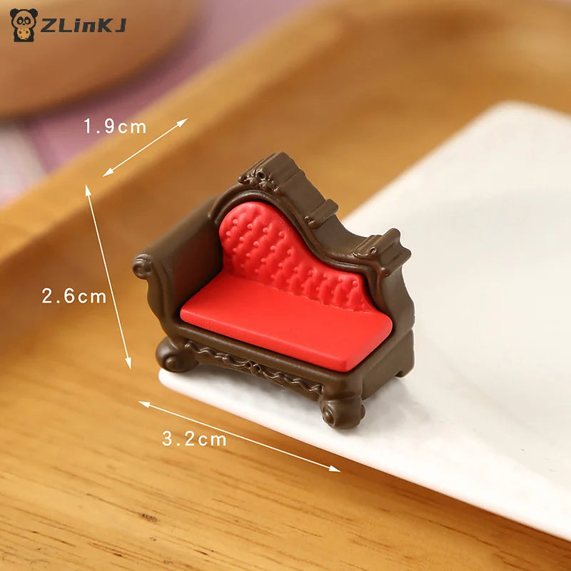 ▶1/12 Dollhouse Simulation Mini Furniture Model Dollhouse Living Room Scene Decoration Dolls House Ornament Pretend Play Toys Zpaxo