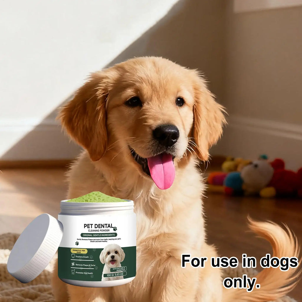 Dog Tooth Powder Freshen Breath Natural Plaque Tartar Remover