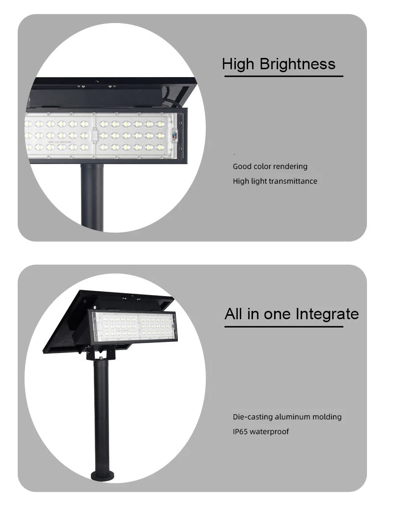 Outdoor IP65 Solar Powered LED Sign Light Street Advertisement Zpaxo