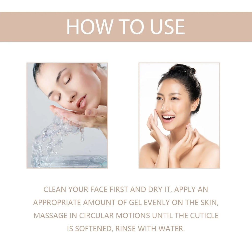 Exfoliating Gel Gentle Cleasning Pore Skin Smoothing Remove Dead Skin Blackhead Removal Cleansing Brighten Peeling Face Scrub Zpaxo