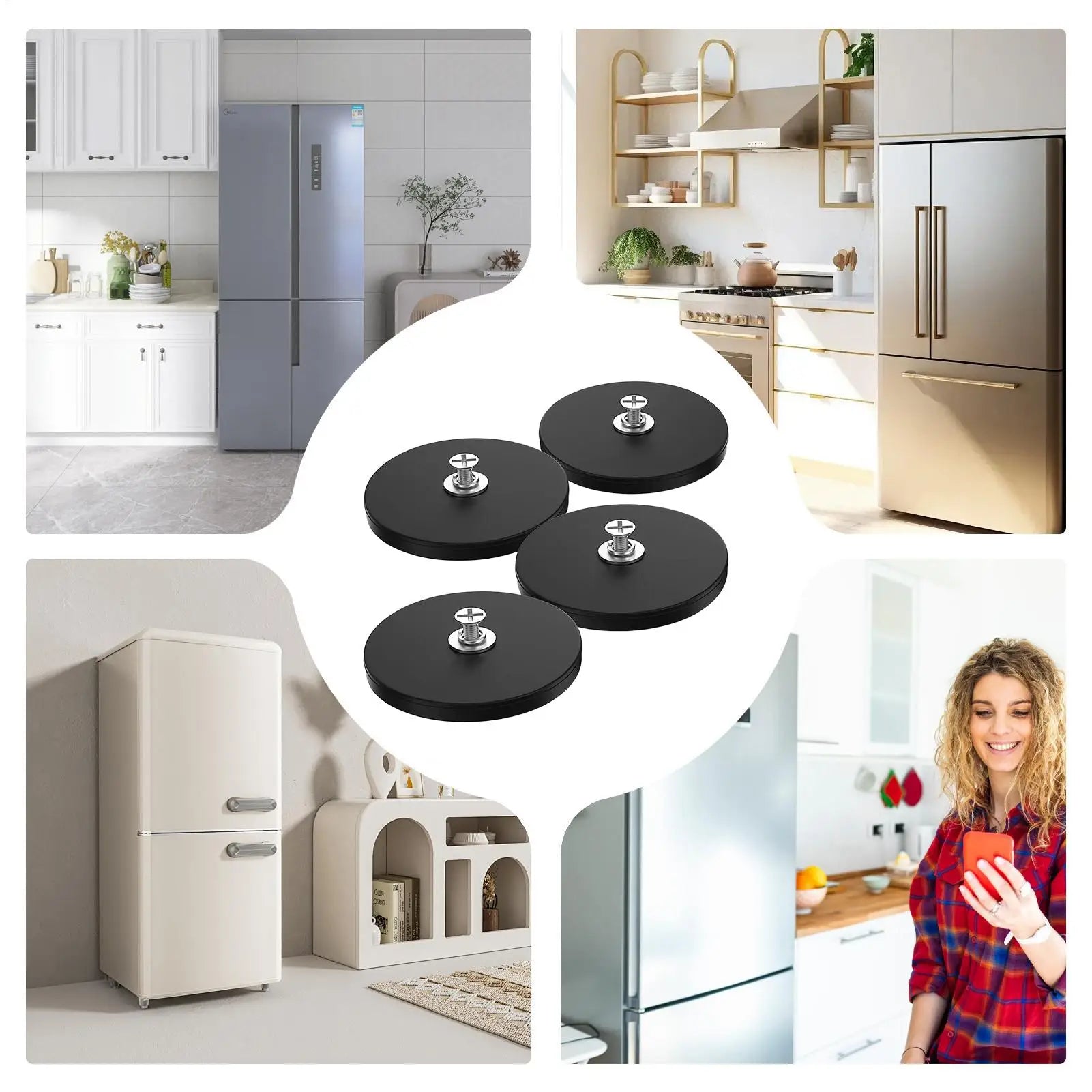 Magnet Calendar Holder 4 Refrigerator No Drill Strong Hold Hanger