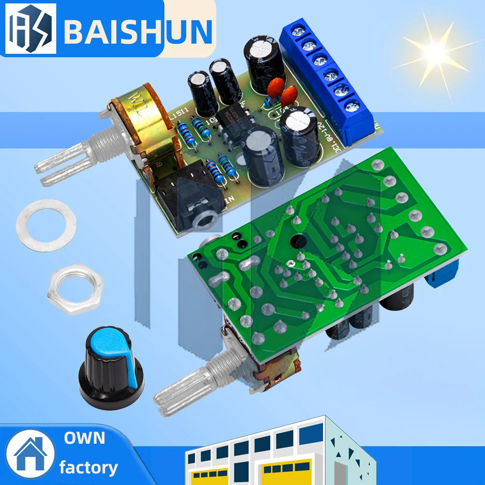 TDA2822M 2.0 Dual-Channel Amplifier Module (1PCS): AUX-Compatible Stereo Audio Amplifier – DC 1.8-12V Input Supported Zpaxo
