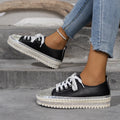 Women Sneakers Round Toe Ballet Flats Platform Shallow Creepers Dress