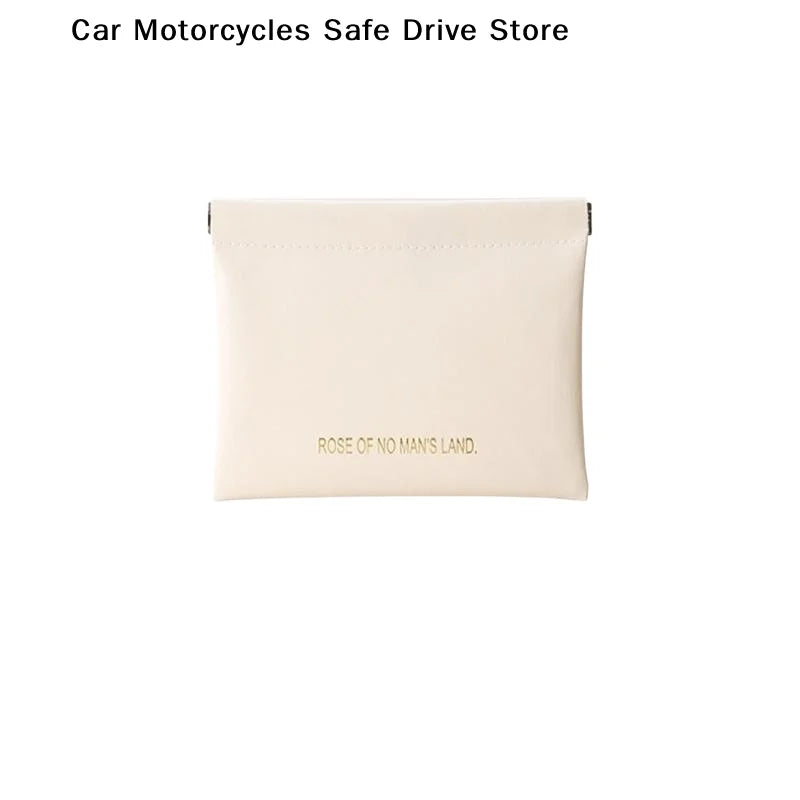 MStorage Bag Automatic Closure Wired Headphone Storage PU Coin Purse