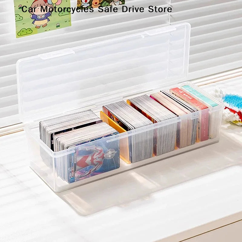 Clear Plastic Compartmentalized Organizer Box Large Capacity Game