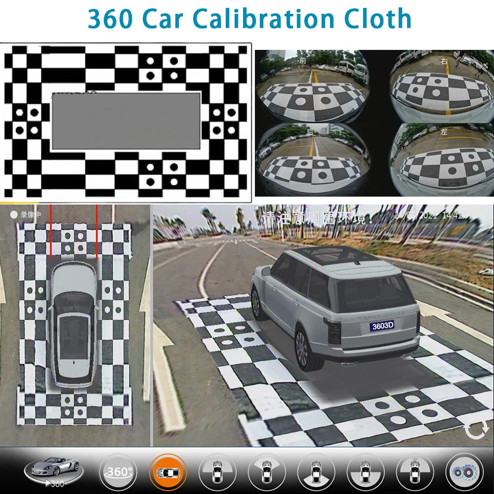 Automatic Completion Calibration Cloth Car 360 Panoramic Image System