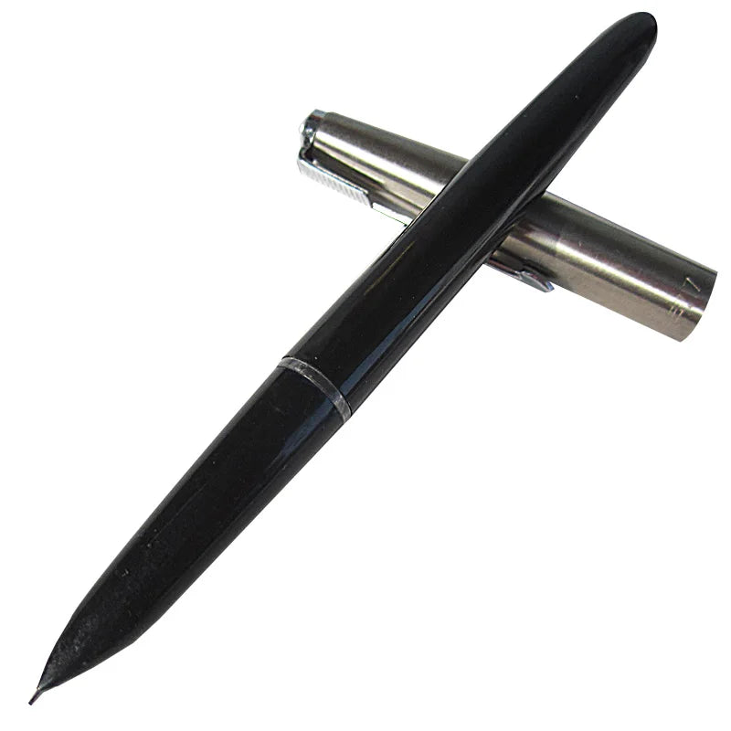 New Old Vintage Youth 717 Fountain Pens Fine Nib Students Writing Stationery Collection Using the 1990s Zpaxo black F