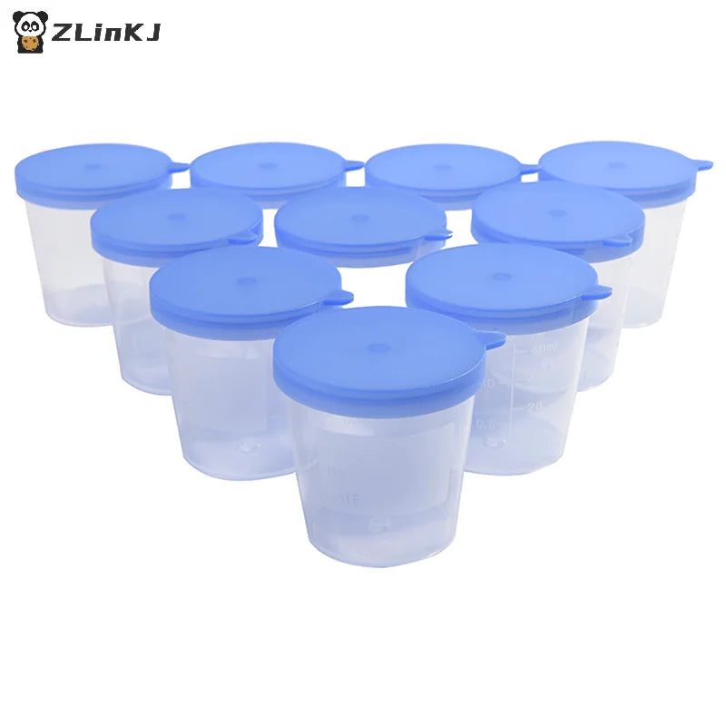 Lab Stool Sample Collection Cup Hard Plastic Urine Test Box Zpaxo