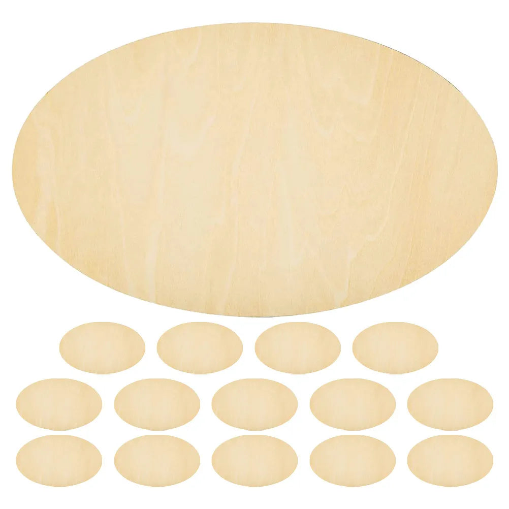 Boxwood Oval Unfinished Wood Slices Craft Cutouts DIY Painting