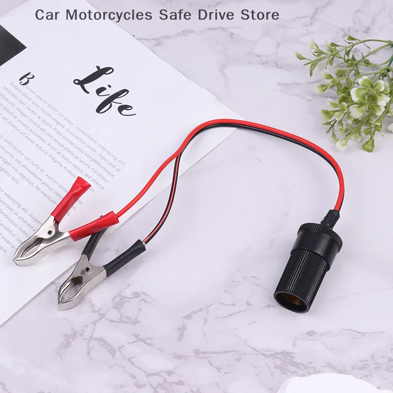 CMHigh-Power 12V Car Cigarette Lighter Socket Battery Alligator