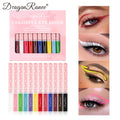 12Pcs/Set Eyeliner Pen Set, Quick-Drying, Smooth, Non-Smudging, Ultra-Fine, Long-Lasting, Non-Fading, Precise Application, Holiday Party Eyeshadow Pen Set Zpaxo D9008 Full Size