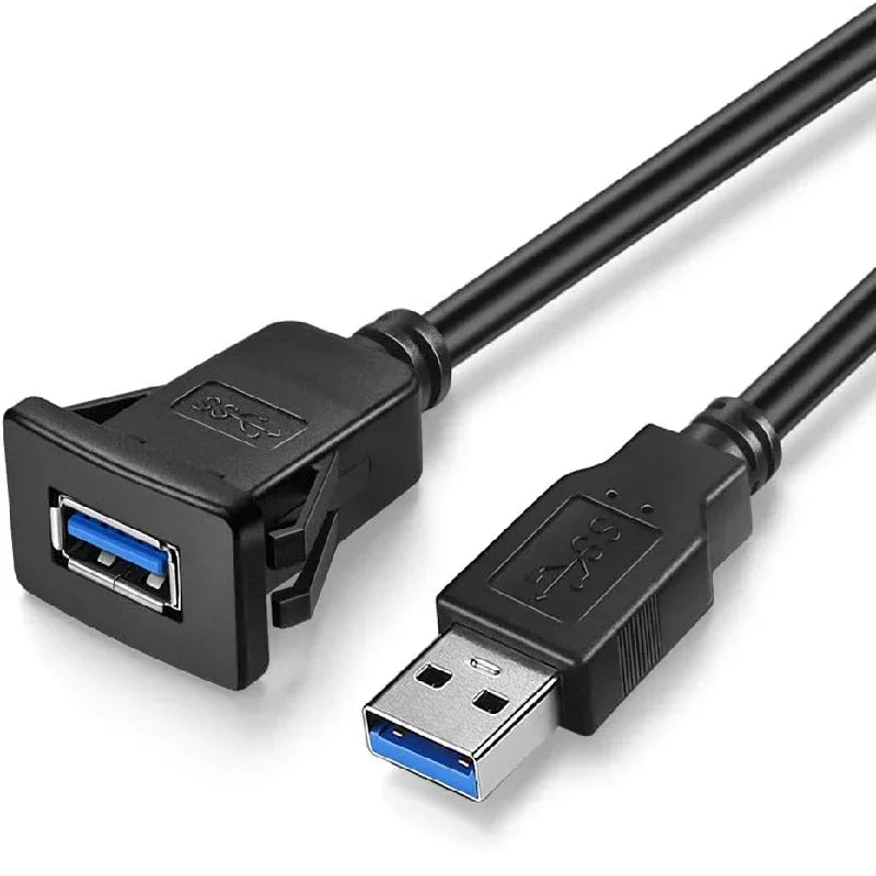 USB 3 0 Panel Embedded Car Bracket Extension Cable Suitable Truck Zpaxo China Mainland Square 3.0