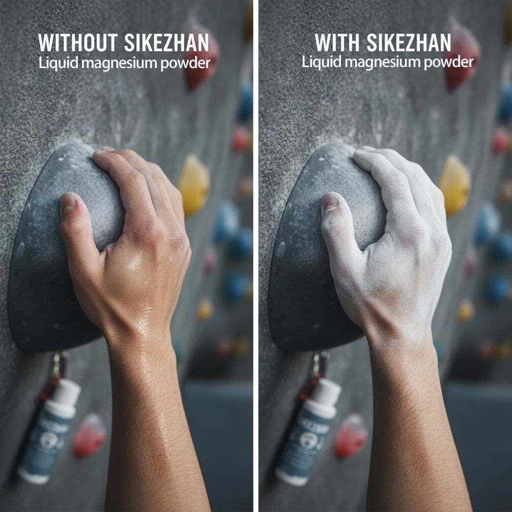 SIKEZHAN Liquid Chalk Non-Slip Magnesium Powder for Rock Climbing Powerlifting Bodybuilding Long Lasting Strong Grip Zpaxo