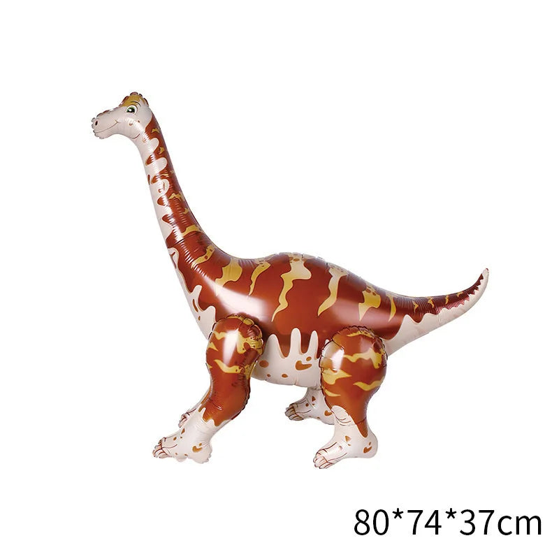 4D Giant Walking Dinosaur Foil Balloons Jungle Animal Childrens Zpaxo Deep Sapphire As shown