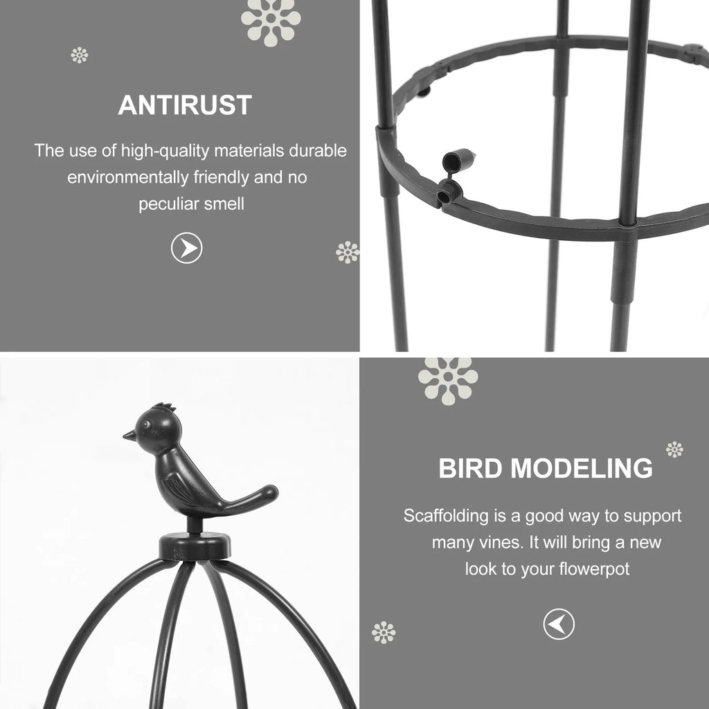 1Set Sturdy Rattan Style Plant Vine Climbing Rack Garden Trellis for Roses Beans Peas Flowers Indoor Outdoor Climbing Shelf Zpaxo