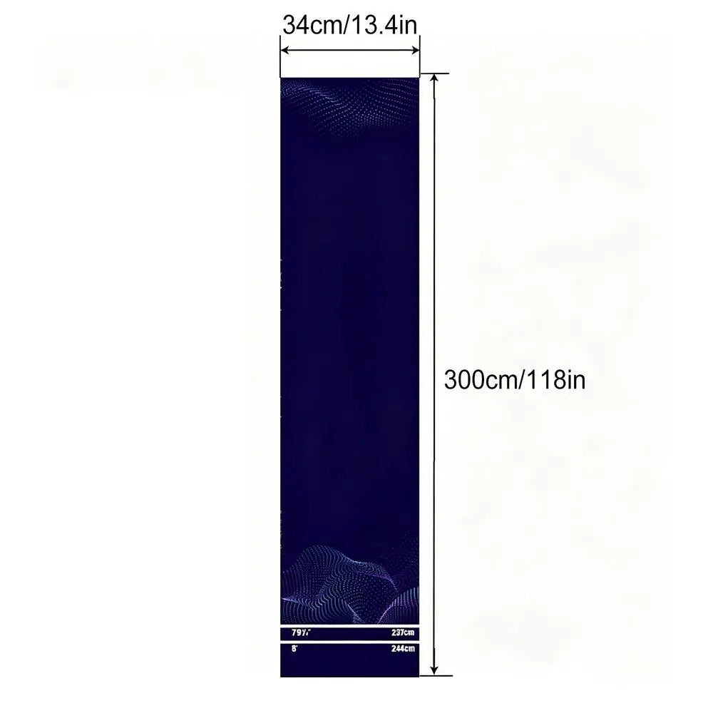Crystal Velvet Dart Mat Nonslip Portable Protective Throw Line Pad