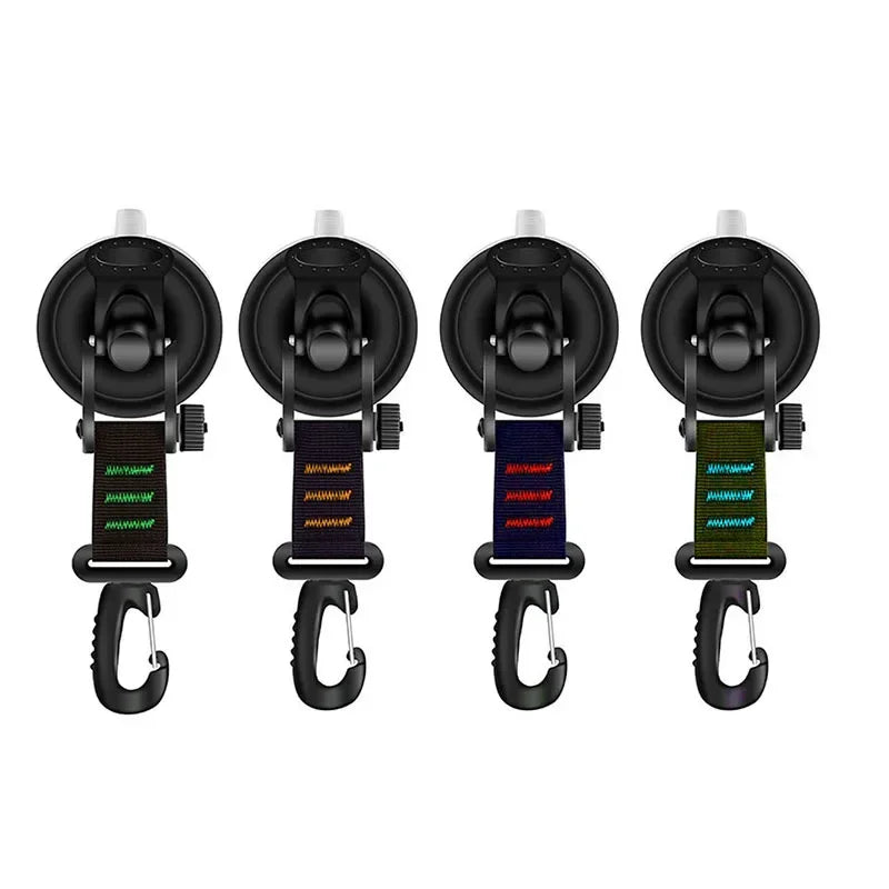 4Pcs Suction Cup Anchor Securing Hook Tie Down Camping Tarp As Car Side Awning Pool Tarps Tents Securing Hook Universal Travel Zpaxo