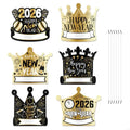 Pack Of 6 2026 New Year Crown Hat Elastic Bands For Adults Kids Party Celebration Zpaxo China Mainland
