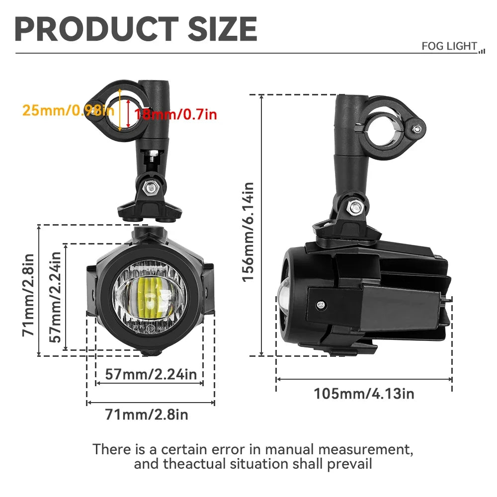 Motorcycle LED Fog Lights Auxiliary Spotlights Selective Yellow Lights Daytime Running Lights For Moto Guzzi V85 TT Accessories Zpaxo