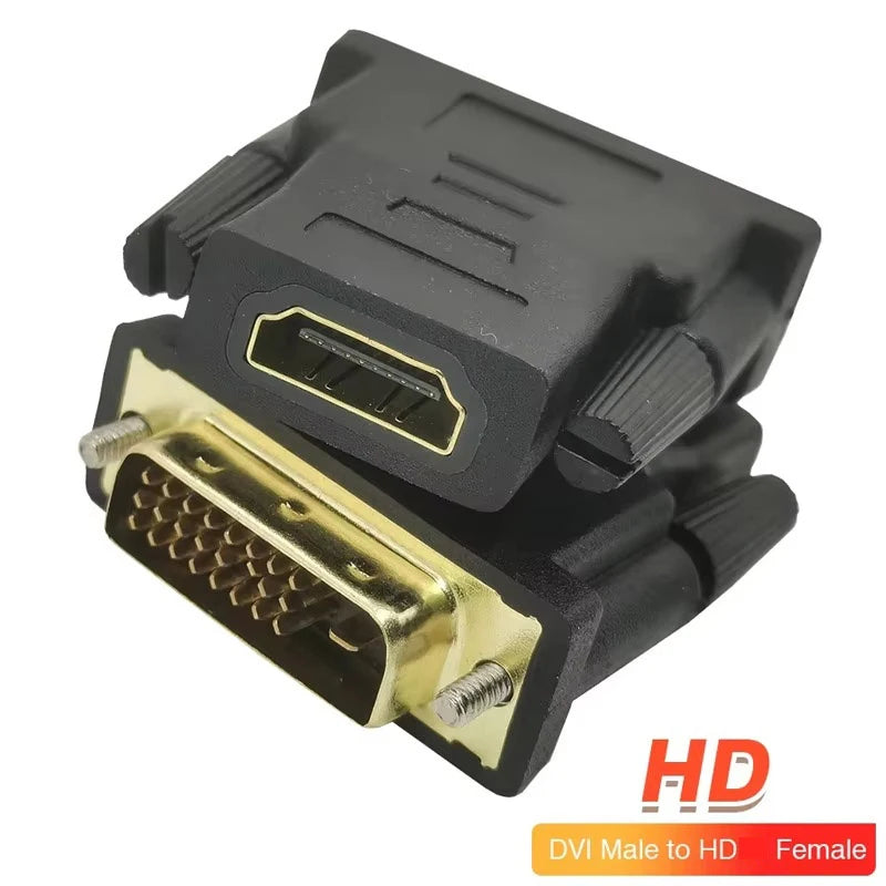 DVI HDTV Adapter Bi-directional Cable Coupler Converter TV Box PS4 Zpaxo