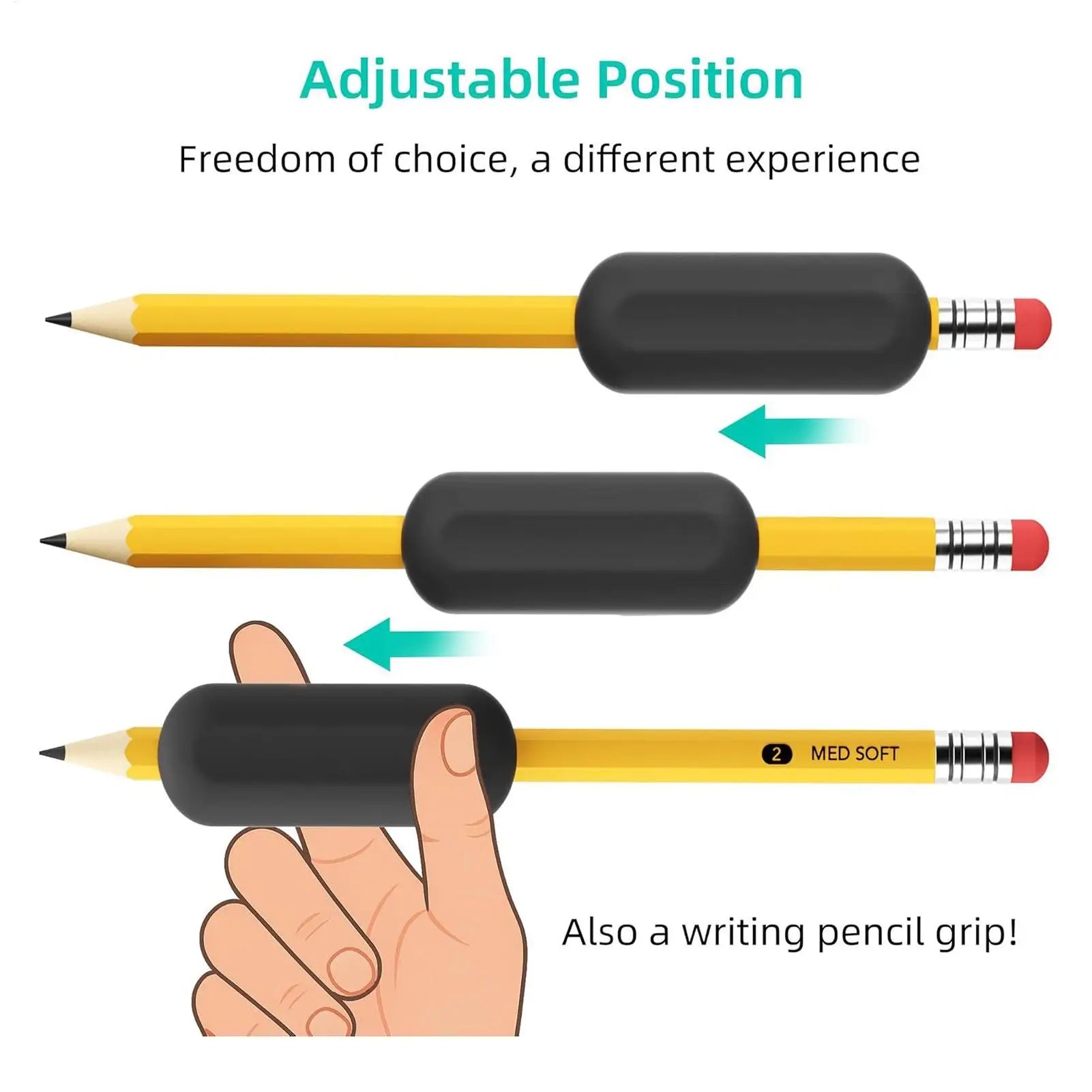 Weighted Pencil Correction Trainer Tool School Supplies Handwriting Aid for Children Elderly Note-Taking Homework Art Sketching Zpaxo