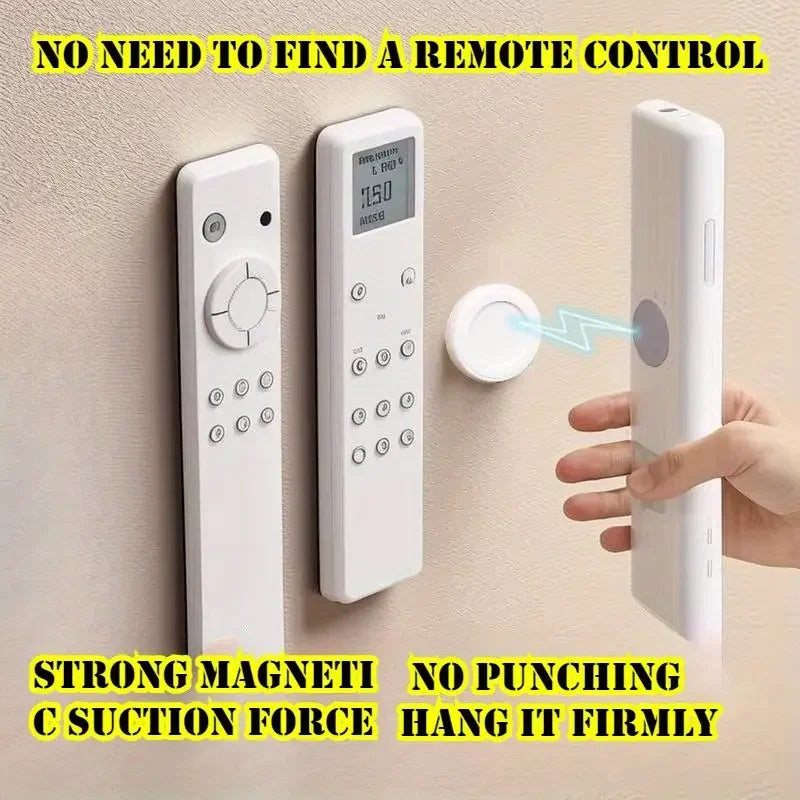 Magnetic Remote Control Holder – No-Drill Wall Mount 1–6 Pack