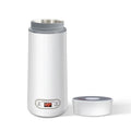 Portable Electric Kettle travel Kettle Stainless Steel Mini Electric Water Bottle Cup For Boil Hot Water Baby Milk Powder Zpaxo 200636white EU