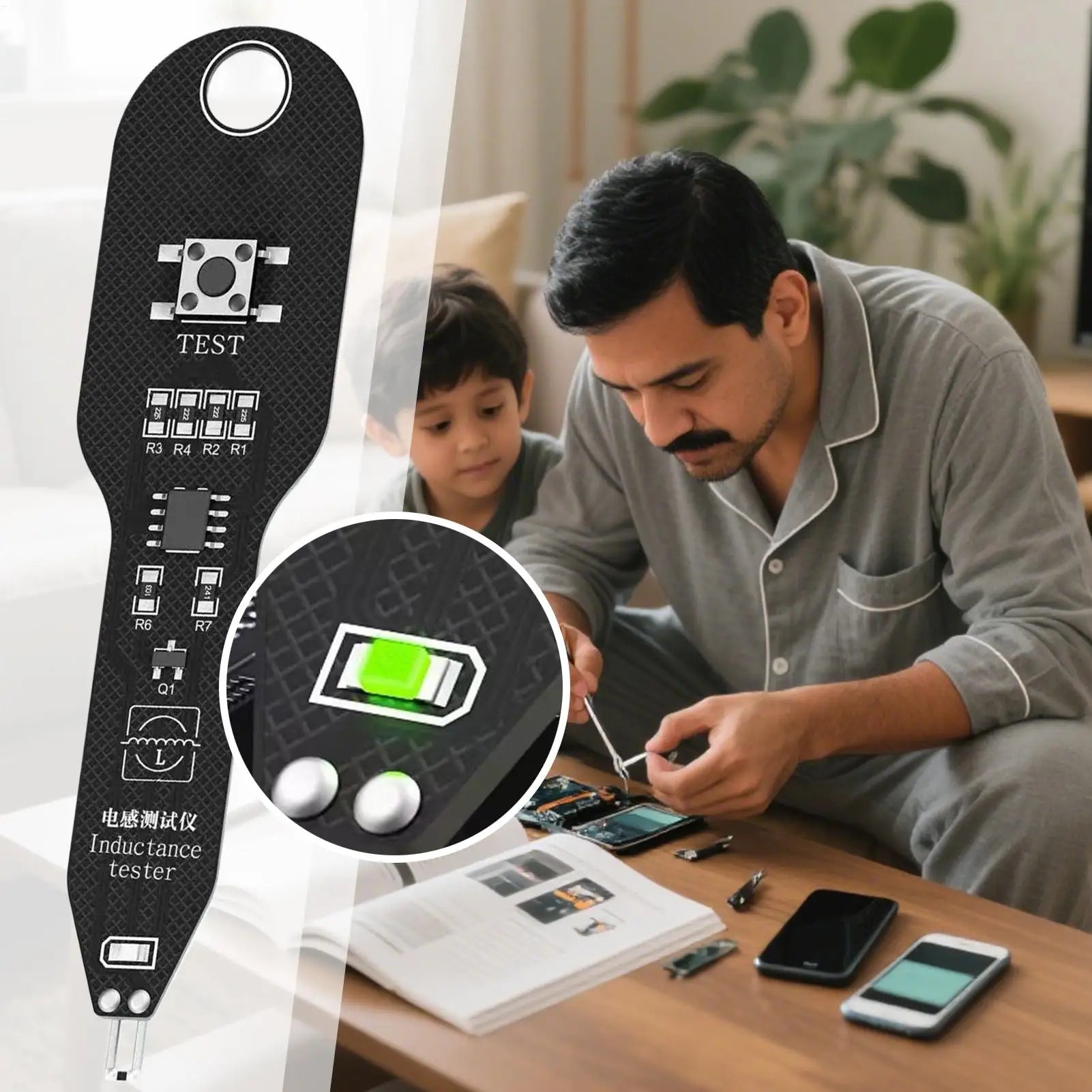 Motherboard Coil Tester Inductance Detector Tool Repair