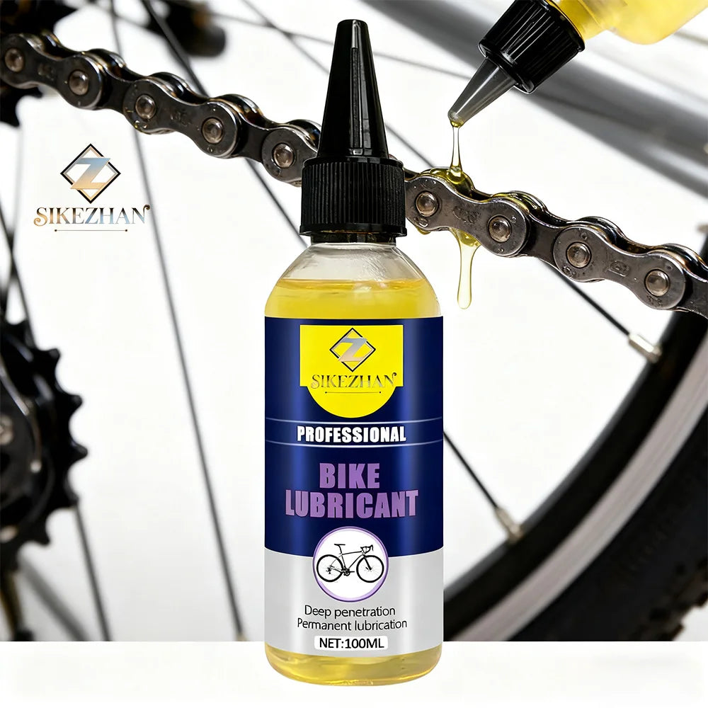 Professional Bike Lubricant Oil All Weather Protection Long Lasting Reduces Friction & Noise - MTB Road Bicycle Maintenance Lube Zpaxo