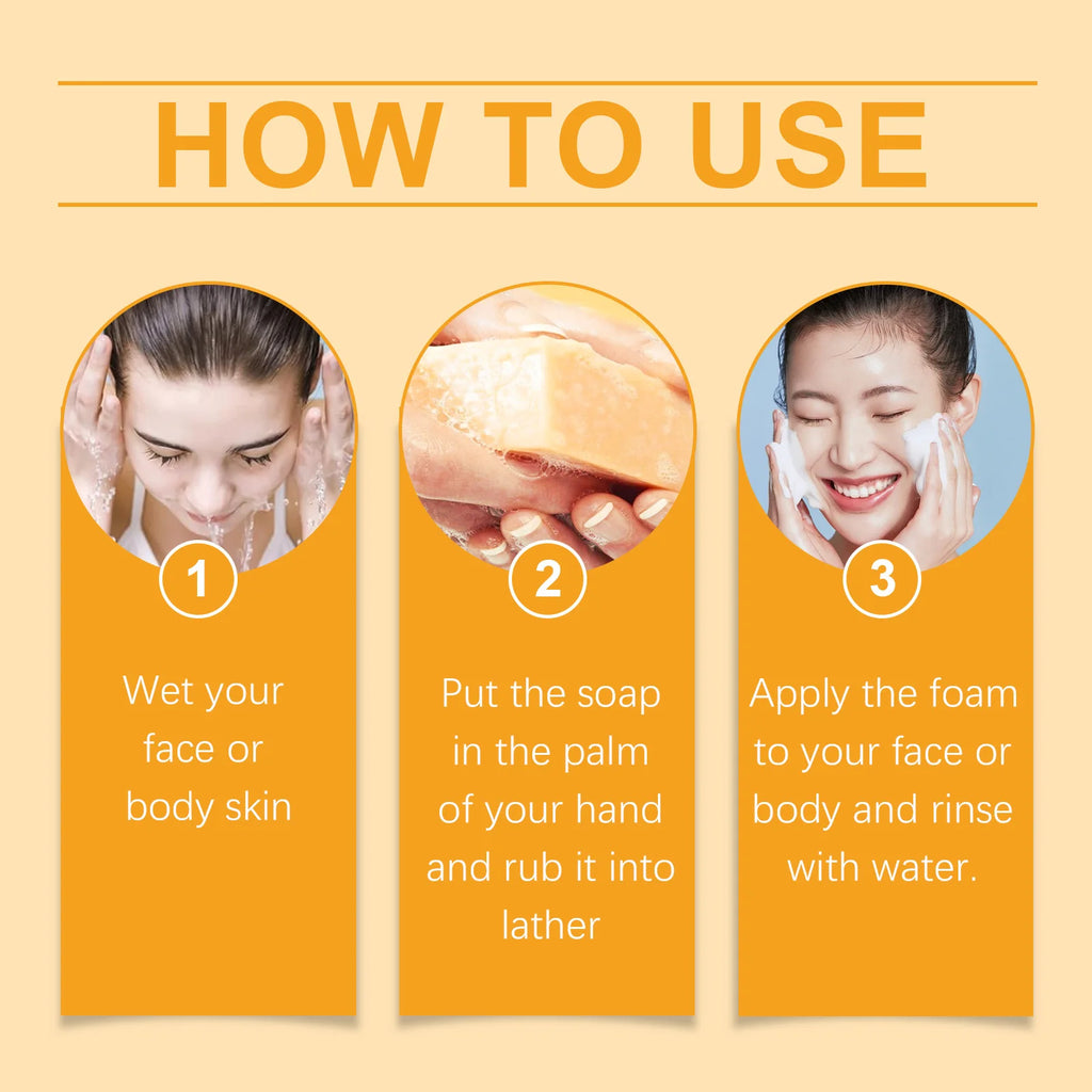 Lemon Ginger Brightening Soap – Exfoliate & Deep Clean 100g Brightening Face Soap Zpaxo