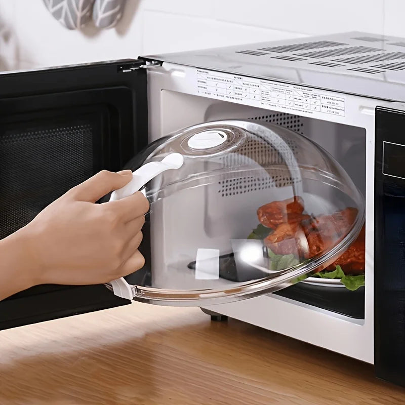 NEW Microwave Oil-proof Cover High Temperature Resistant Heating Cover Food Warming Cover with Steam Vent Fresh-keeping Cover Zpaxo
