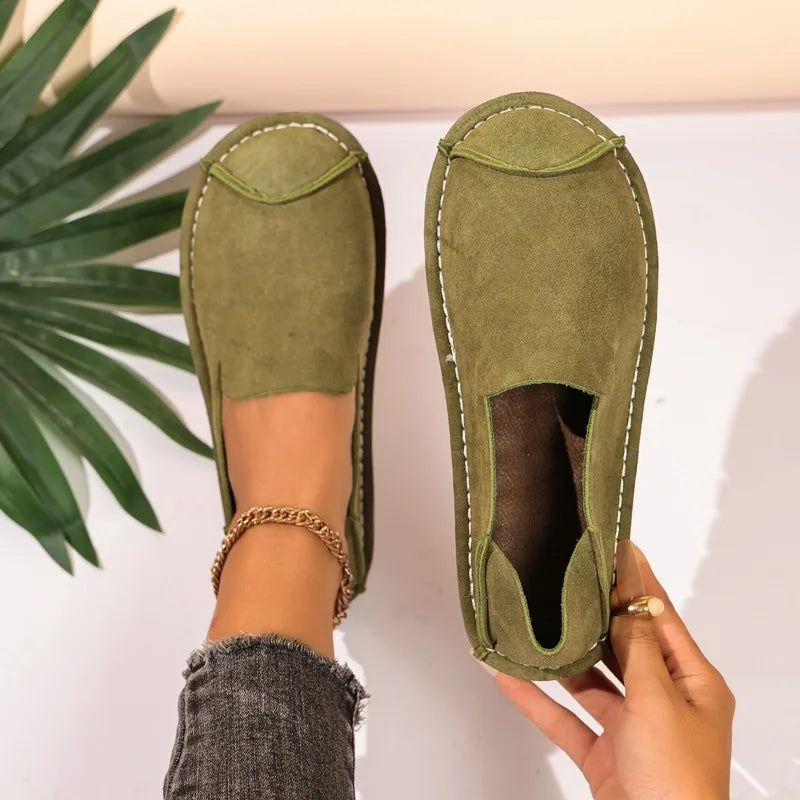 2026 Spring Autumn Women's Vintage Comfortable Single Shoes Women Zpaxo