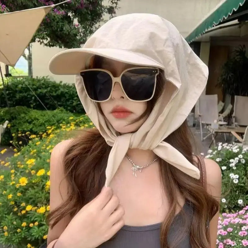 Unisex Bandana Visor Hat – Adjustable UV Sun Protection Cap