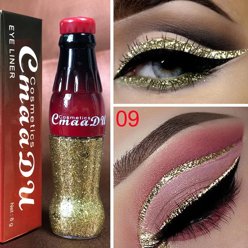Waterproof Glitter Eyeliner and Eyeshadow Stick Set - Vibrant, Long-Lasting Colors for Flawless Eye Makeup, Ideal for Parties an Zpaxo KLPYXY-09 REFILL