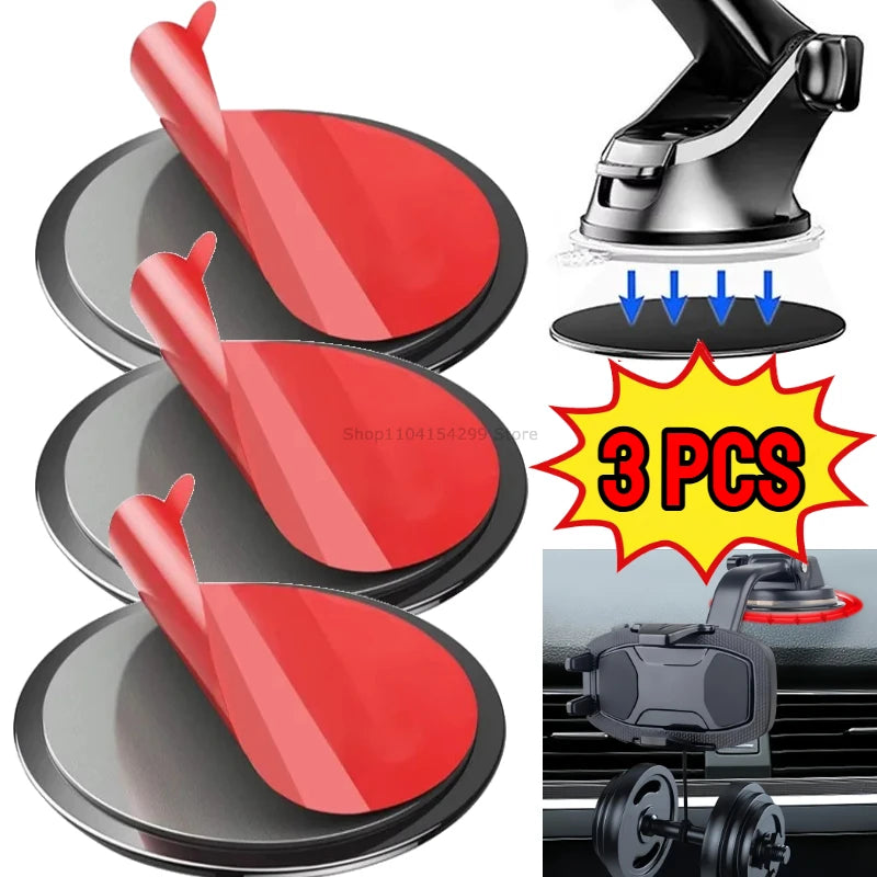 Waterproof Universal Self Adhesive Sticker Phone Stand Bracket Stickers Mobile Phone Sticker for Car Dashboard Suction Cup Base Zpaxo 3PCS S-70mm