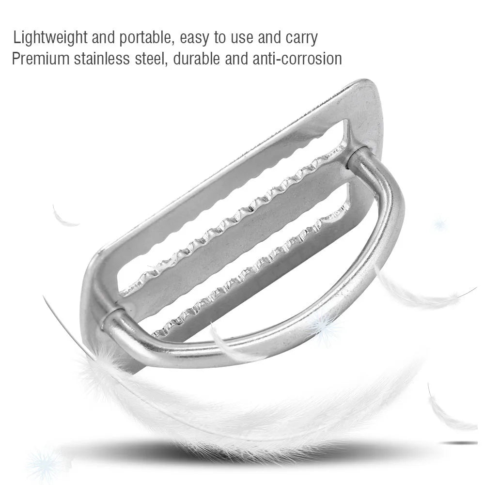 KEEP DIVING Ring Stainless Steel Weight Belt D-ring Slide Buckle