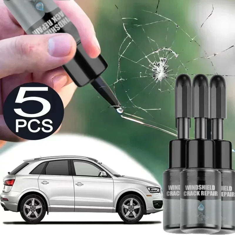 Windshield Repair Kit – Crack & Scratch Restore Fluid + Curing Film
