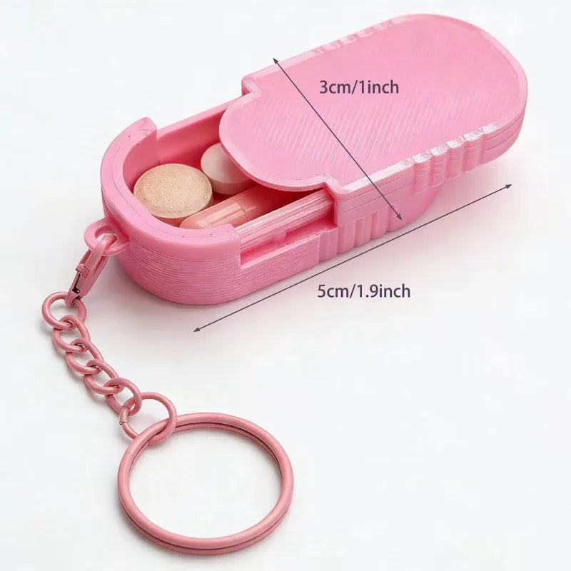 Mini Waterproof Pill Organizer Box Portable Travel-sized Medicine