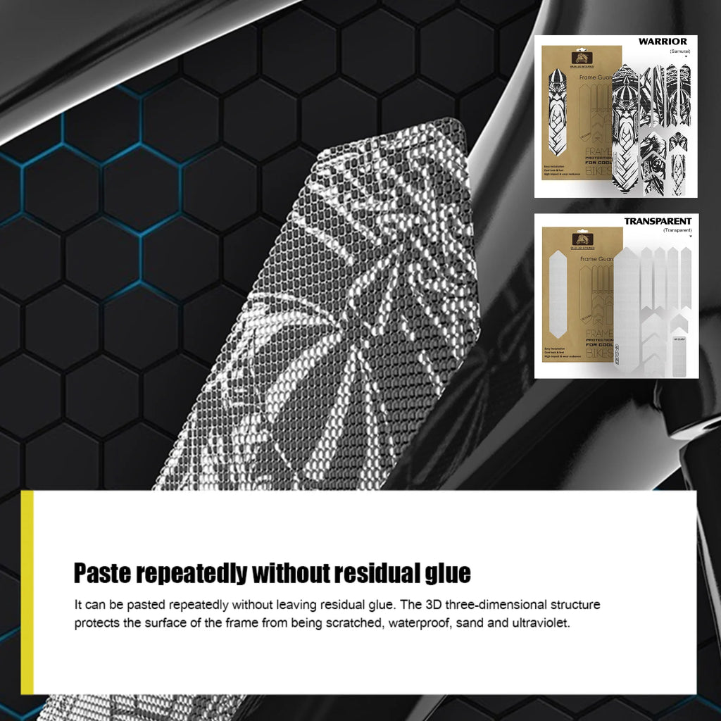 Mountain Road Bicycle Frame Protective Sticker Guard Cover Waterproof Zpaxo