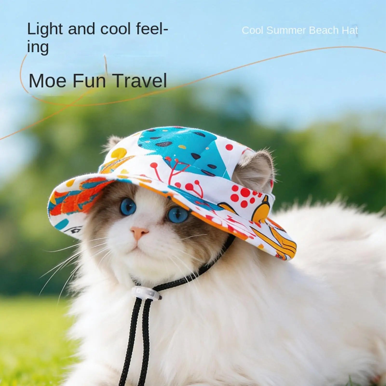 1PC Pet Sun Hat Adjustable Pet Sun Hat Cat Dog Breathable Dog Sunshade Hats Outdoor Travel Pet Fisherman Hat Sun Protection Zpaxo