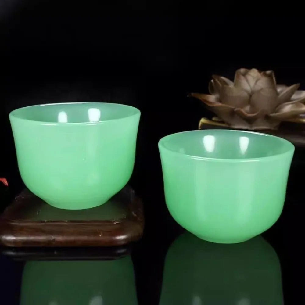 Jade Tea Cup Kung Fu Health High-end Single Master Water Wine Glass