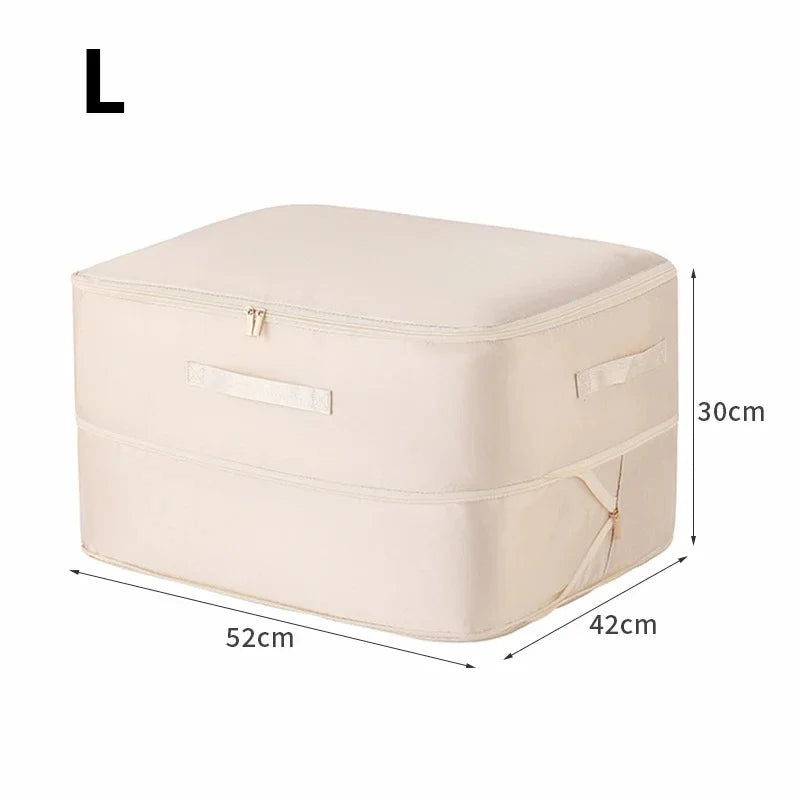 Large Capacity Compression Clothes Storage Bag Waterproof Cabinet Organizer Ultra Space Saving Quilt Pillow Blanket Storagepouch Zpaxo 1pc Beige-L